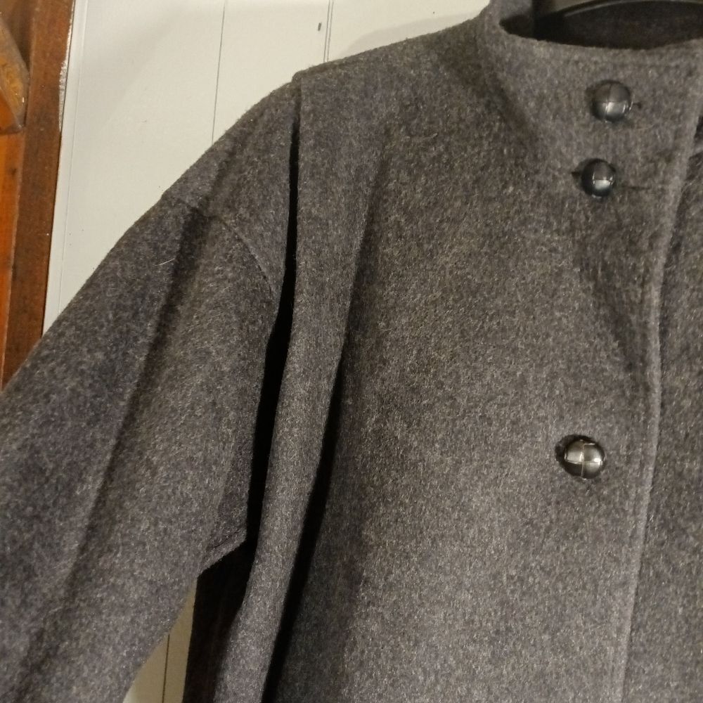 Vintage Gallery Wool Funnel Neck Blazer Bomber Jacket 14 - Picture 15 of 15